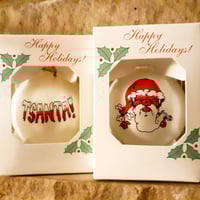Image 3 of TSANTA! Shrunken Head Santa Limited Edition Glass Ornament