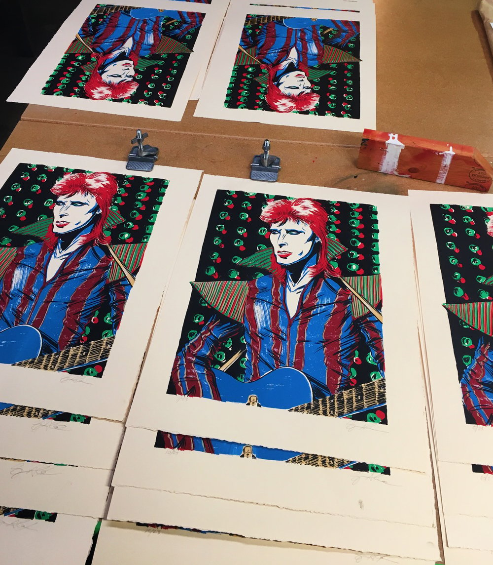 David Bowie Silkscreen Print