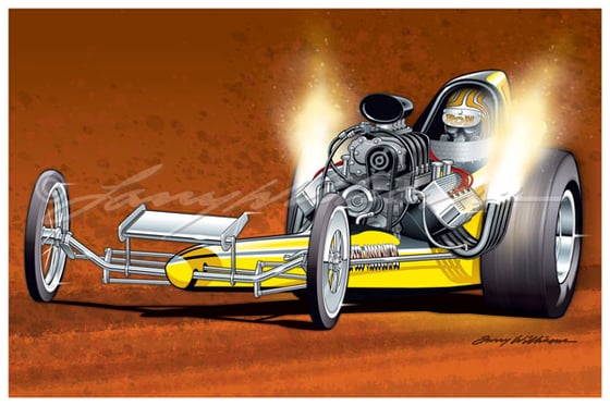 Image of "Flame Thrower" Print: 18 x 12"