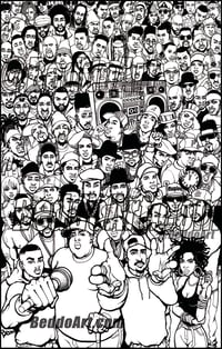 Image 3 of The Golden Age of Hip Hop by Beddo print or poster.