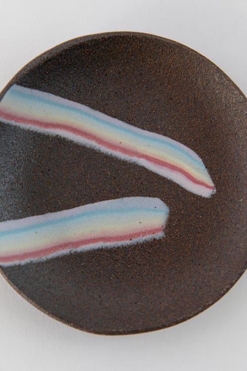 Image of Rainbow on Dark Sky - Dessert Plate 6.5"