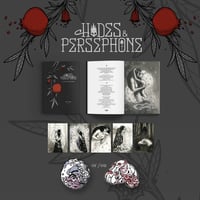 Image 1 of Original + Signed Book of "Hades & Persephone"  + Wooden Pin + 5 Postcards 