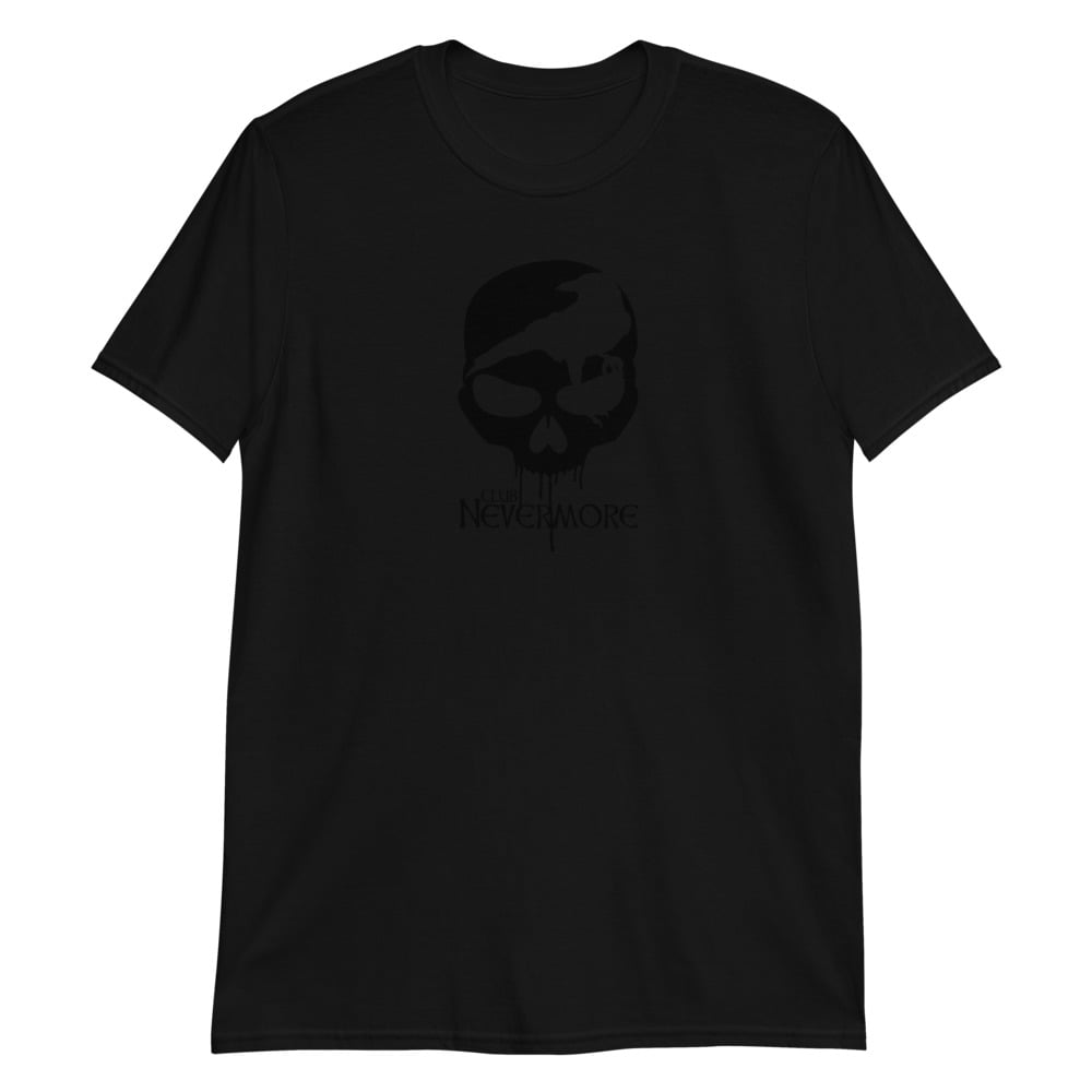 Black on Black NeverMore Logo Shirt Unisex