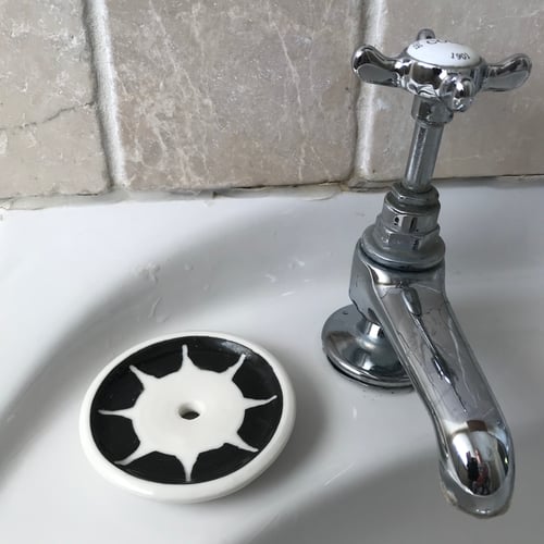 Image of Soap Dish, Black and White