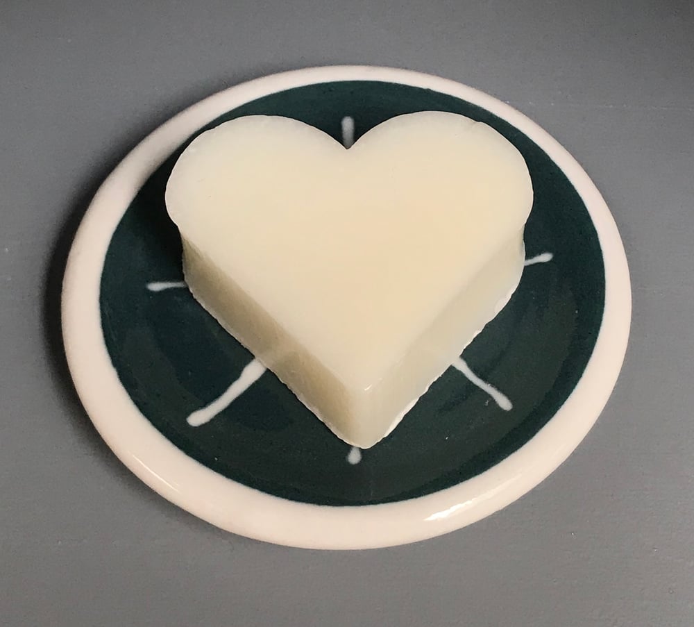 Image of Soap Dish, Green and White