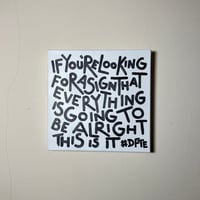 LOOKING FOR A SIGN 