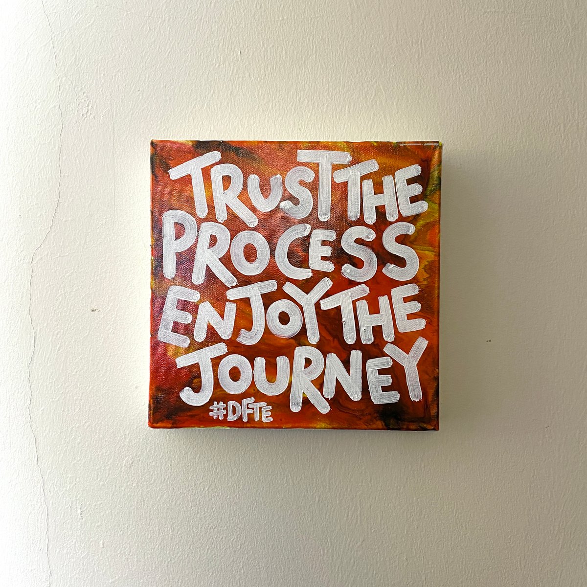 Trust the process enjoy the journey Stock Illustration