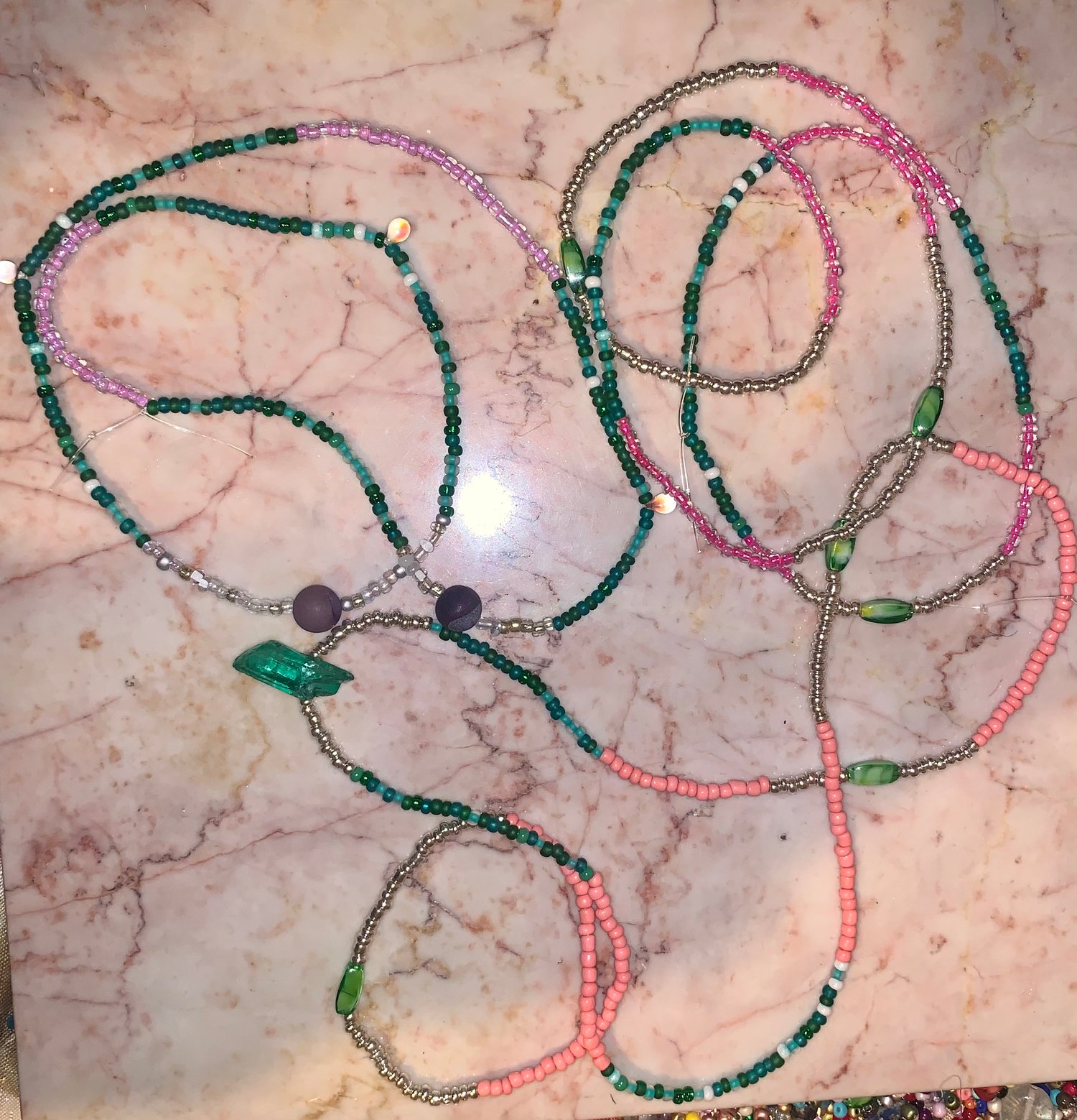 Image of Glass Waist beads 1 for $20