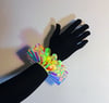  iridescent clown wrist ruffs