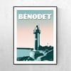 Affiche Le phare de Bénodet - 2 versions 