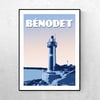 Affiche Le phare de Bénodet - 2 versions 