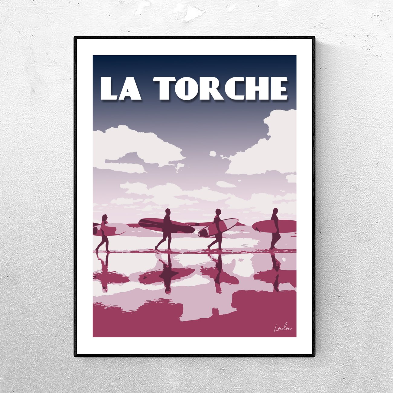 GREAT ART® XXL Affiche - Surfers - Décoration murale Sport Mer Plage