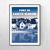 Affiche Le port de Sainte-Marine - 2 versions 