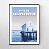 Affiche Le port de Sainte-Evette - 2 versions 