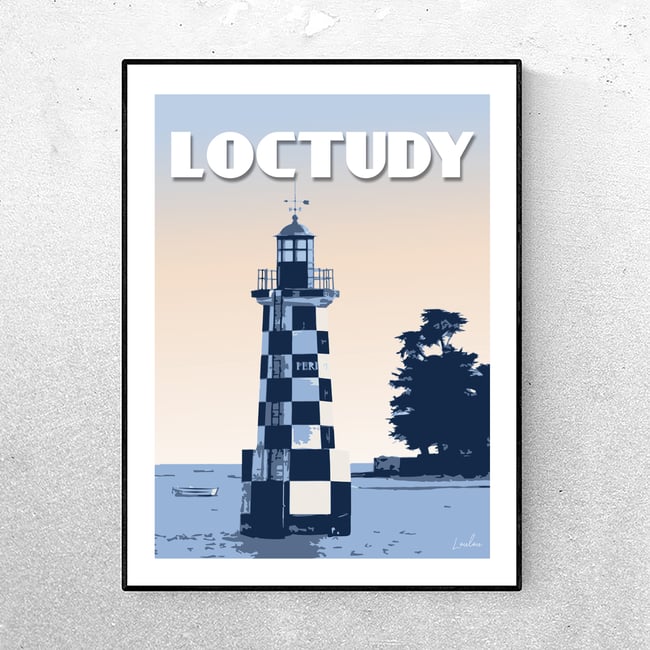 Affiche Le phare de Loctudy - 2 versions 