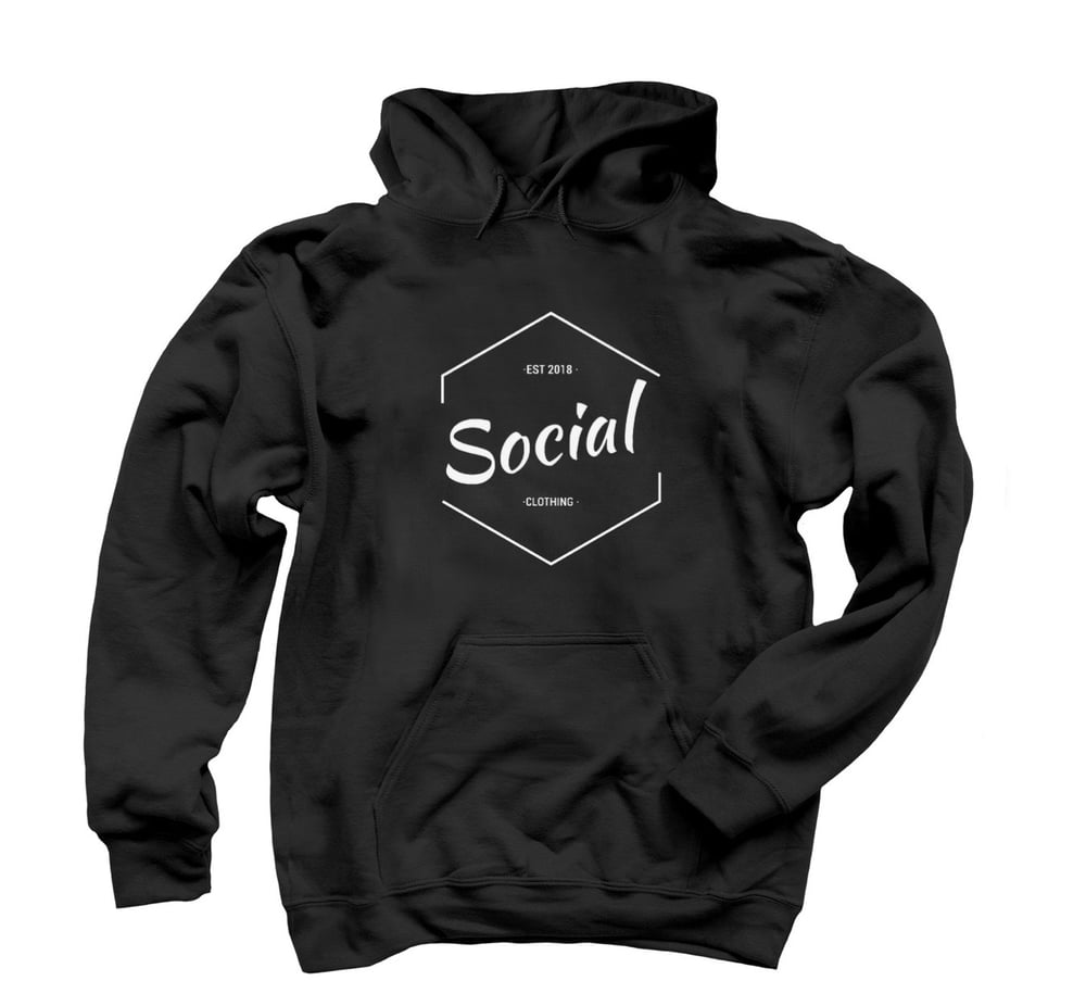 Image of Black Social Clothing Hoodie