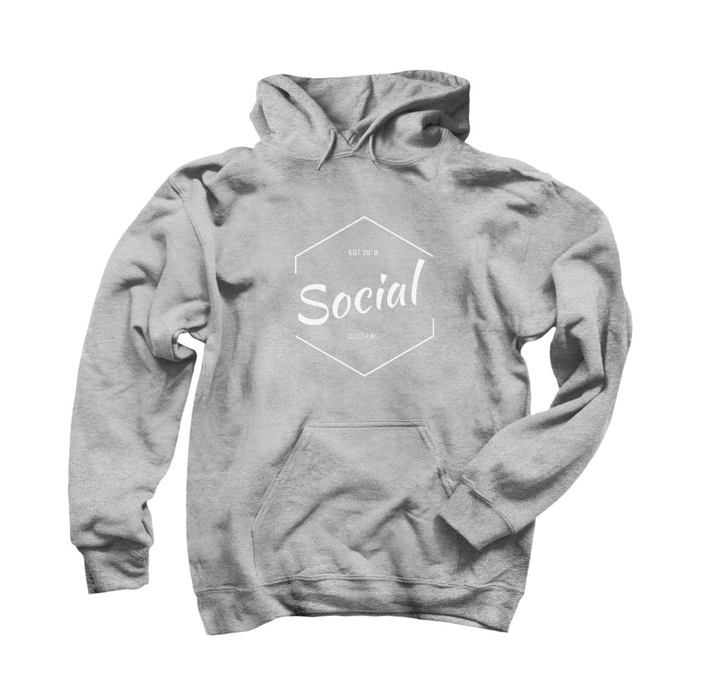 Image of Light Grey Social Clothing Hoodie