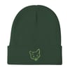 Gutter Baby OG Gato Head Beanie  |  Dark Green OR Black