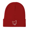 Gutter Baby Gato Head Beanie  |  Red OR Black