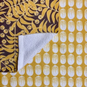Image of Whole Pecan or Pecan Botanical Cotton Dish Towel