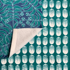Image of Whole Pecan or Pecan Botanical Cotton Dish Towel