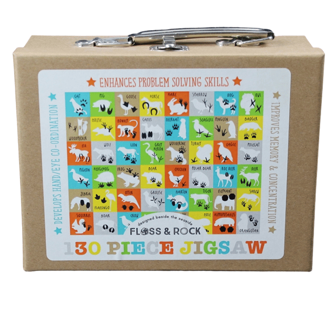 130 Piece Animal Jigsaw Puzzle in Suitcase