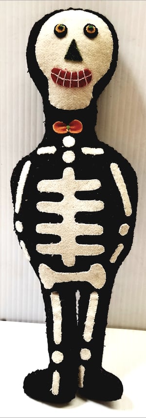 Image of Skull Skeletons Hand-Felted Figurines
