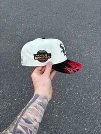 Image 2 of TWO TONE WHITE SOX x ASTROS CUSTOM FITTED CAP