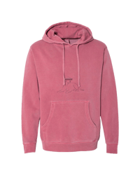 embroidered pastel hoodie - watermelon