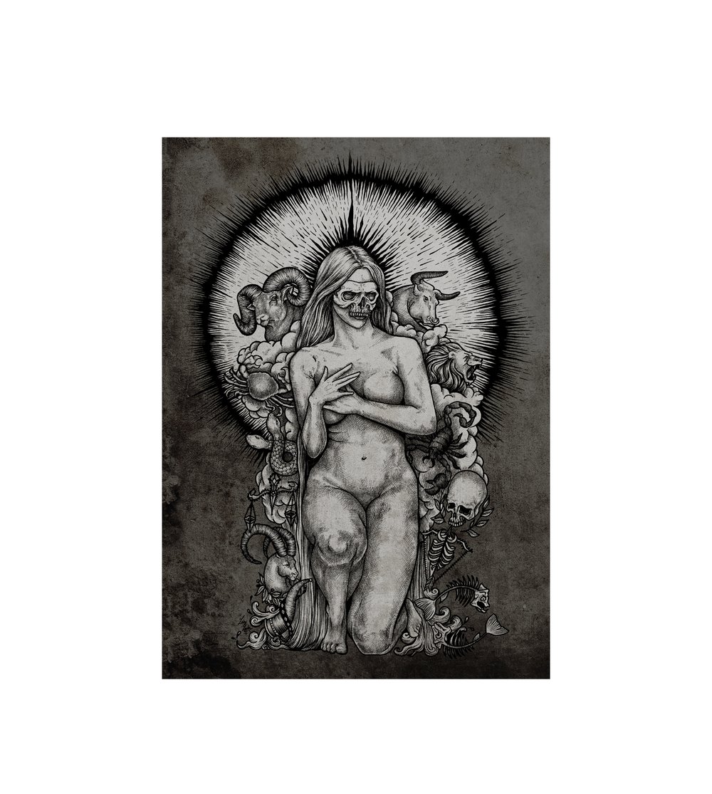 Zodiac Queen Art Print