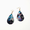 Cosmic Suede Leather Earrings