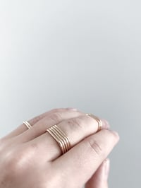 Image 3 of Slightly Smashed Rings in Gold Filled or Rose Gold Filled
