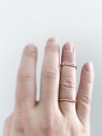 Image 5 of Slightly Smashed Rings in Gold Filled or Rose Gold Filled