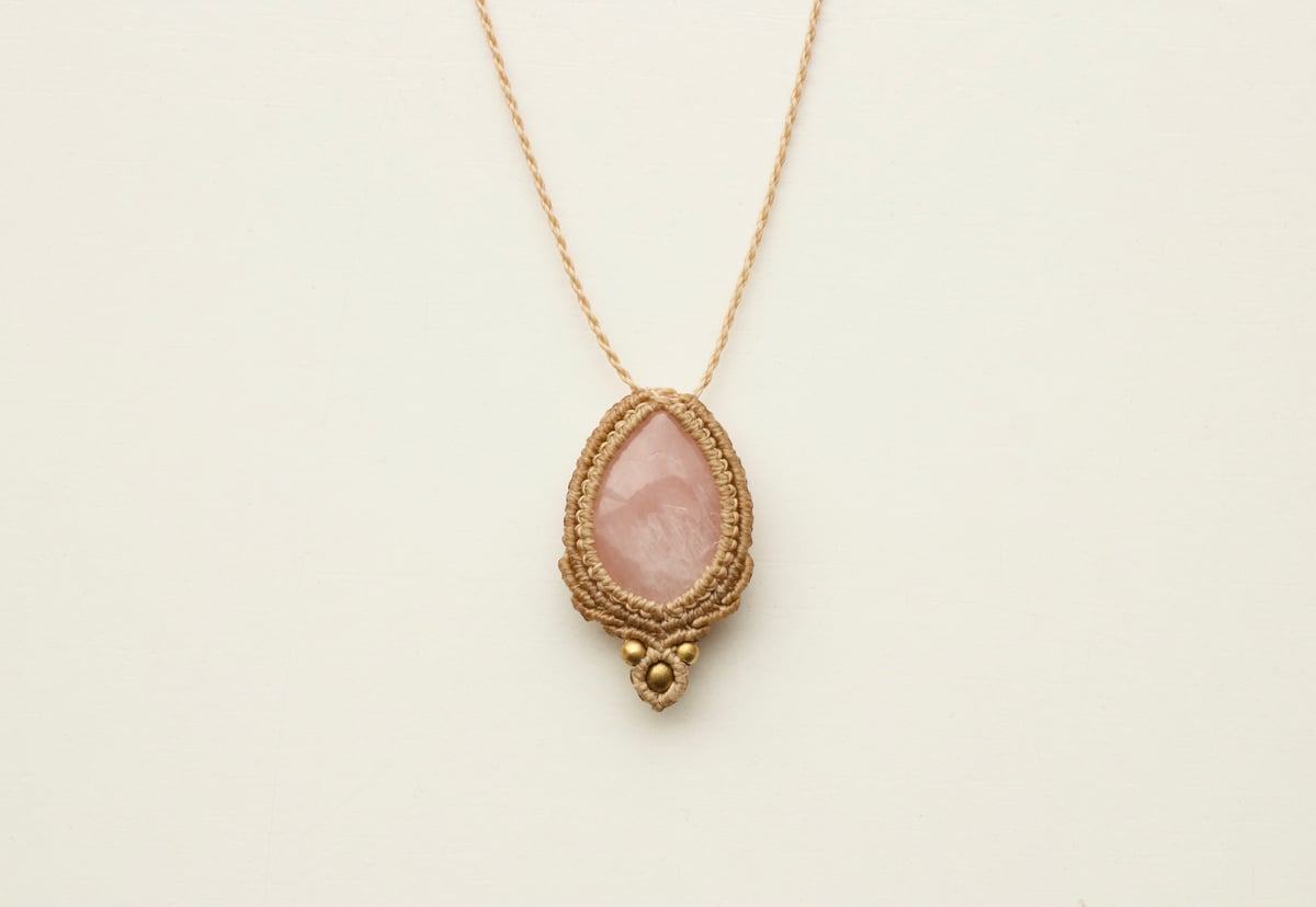 Image of Rose Quartz necklace 