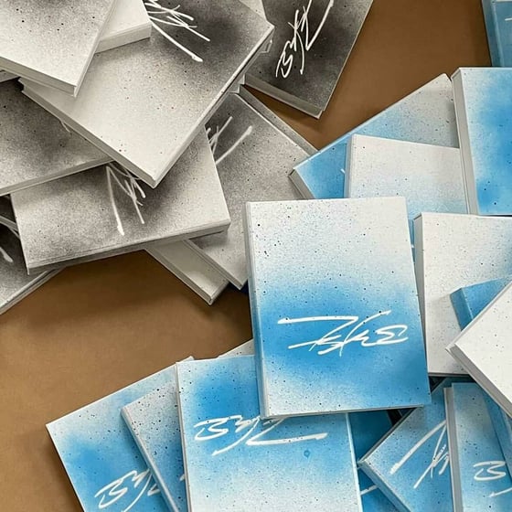 Image of Futura Hand Sprayed Clamshell with Hard Cover Book