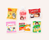 Character Snack Stickers - Set A