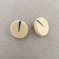 Image 2 of cream circle studs