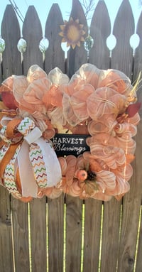 Harvest Blessing Large Square Wreath