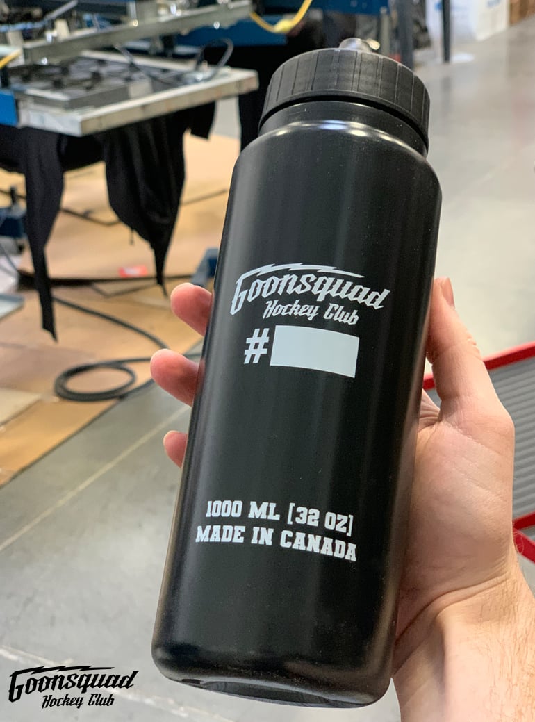 Sherwood Hockey x GS 32oz tall boy water bottle