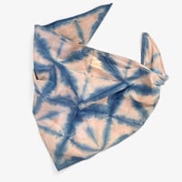 Image 1 of Indigo & Avocado Dyed Dog Bandana