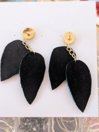 Image 2 of boucles d'oreilles feuilles tournesol