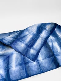 Image 2 of Indigo Dyed Linen Napkins - Set of 2