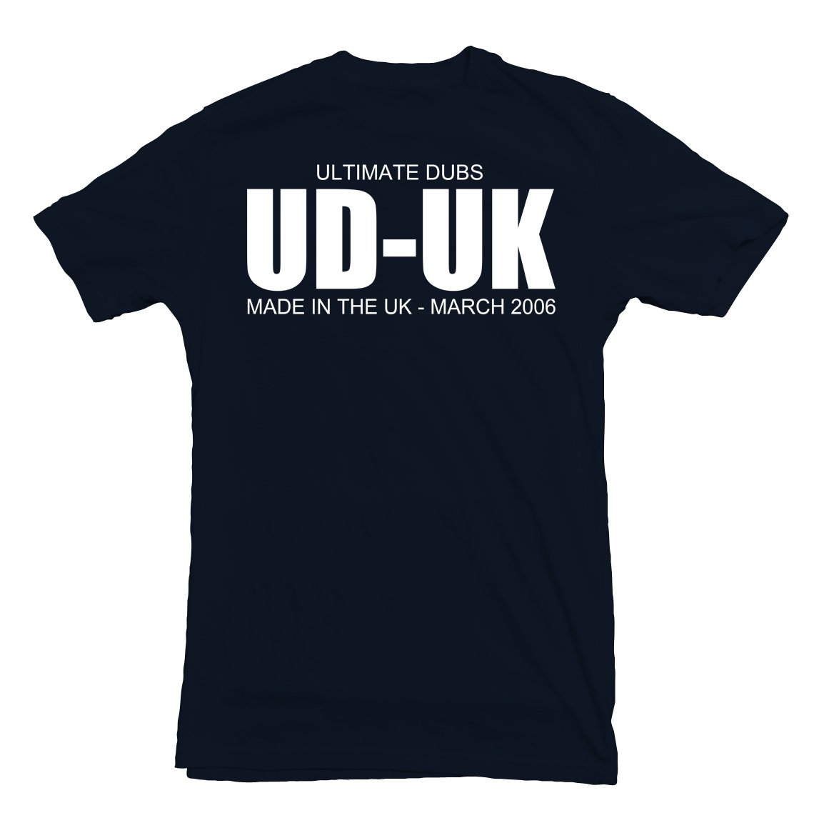 Image of Men's Ultimate Dubs - Made In The UK Design On Back - Navy Blue with White Logo's