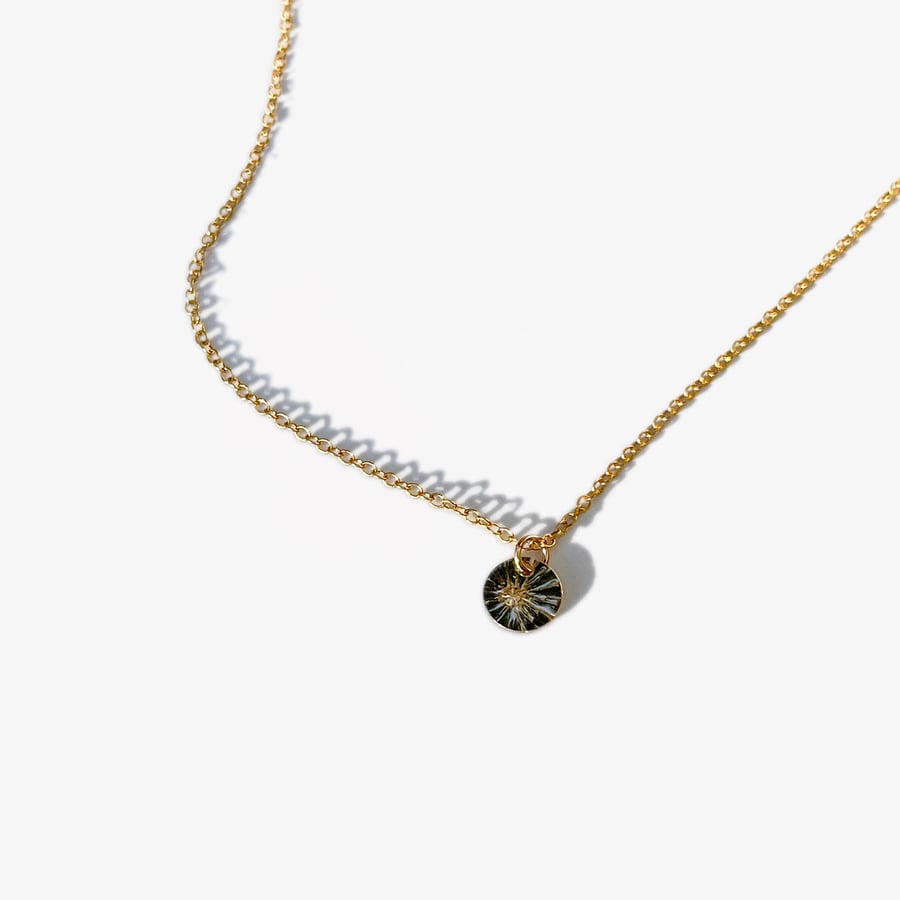 Image of North Star Tiny Pendant Necklace in 14K Gold