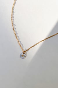 Image 2 of North Star Tiny Pendant Necklace in 14K Gold