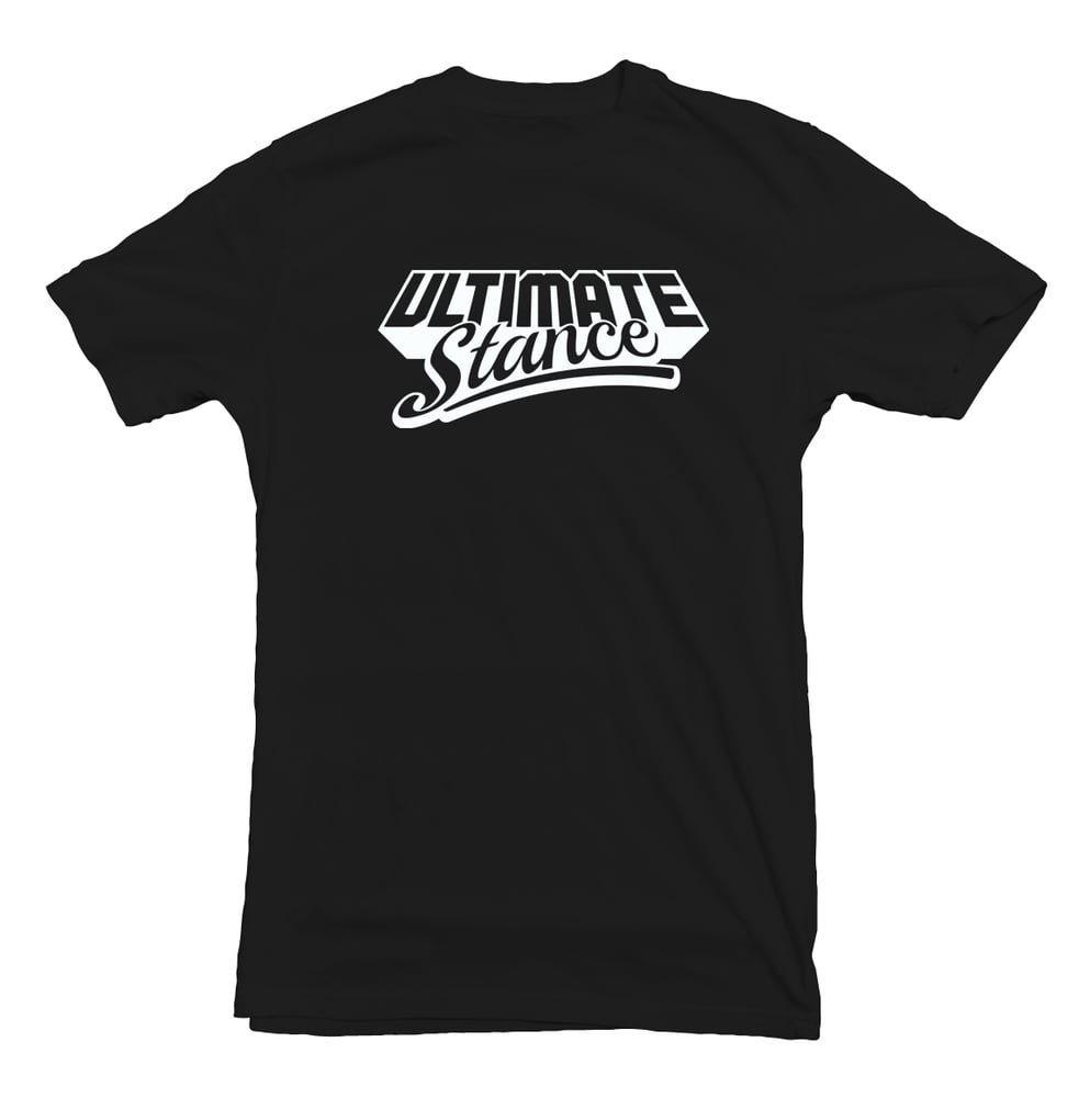 Image of Men's Ultimate Stance T-Shirt - Black with White Logo