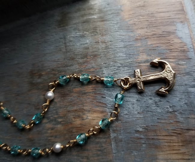 Vintage Anchor Necklace (One of a Kind)