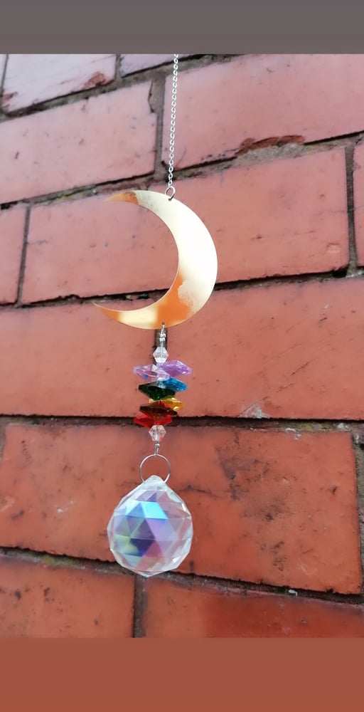 Image of Crescent Moon suncatcher 