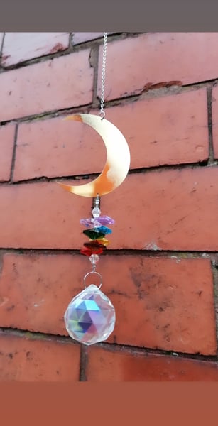 Image of Crescent Moon suncatcher 