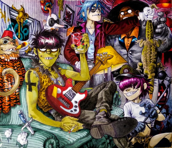 Image of After Party - Gorillaz Fanart